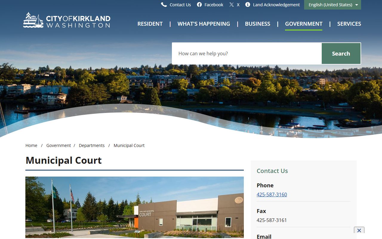 Kirkland Warrant Records at Kirkland Municipal Court